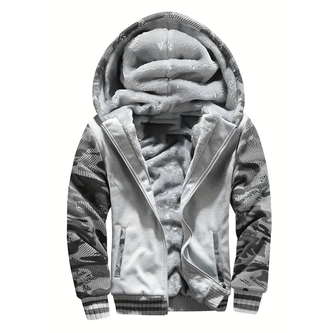 Matthew | Warm Fleece Hooded Jacket