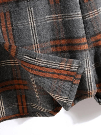 BLAKE | Men's Plaid Long Sleeve Hooded Jacket