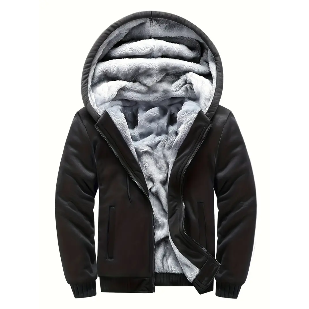 Matthew | Warm Fleece Hooded Jacket