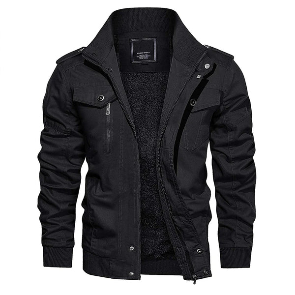 Men's Bomber Jacket with Fleece Lining