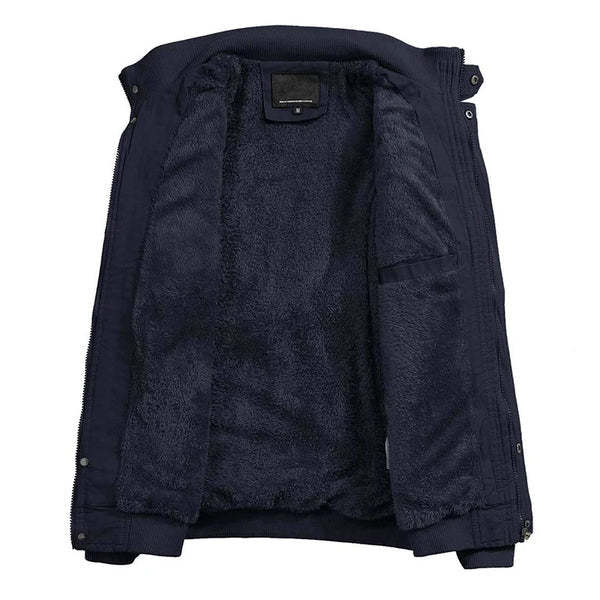 Men's Bomber Jacket with Fleece Lining