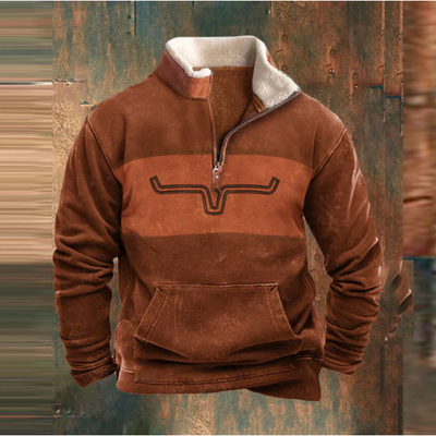 Yellowstone – Fleece Jacket With A Half-Zip For Autumn And Winter
