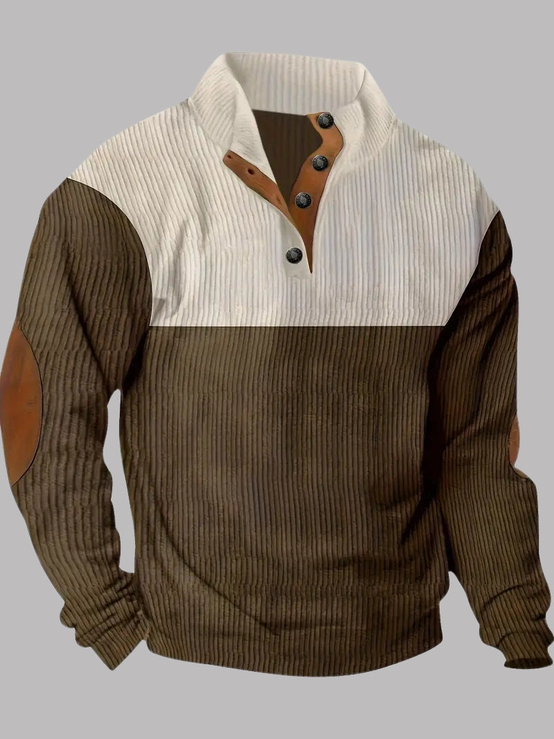 Alpine - Casual Stand Collar Henley