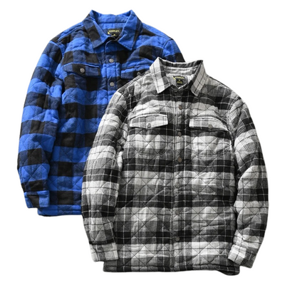 Ralph | Men’s Thickened Brushed Plaid Shirt Jacket