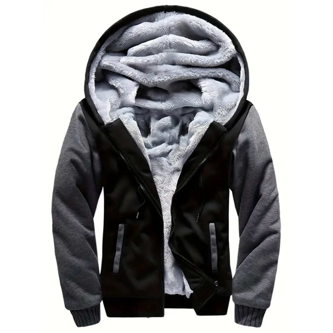 Matthew | Warm Fleece Hooded Jacket