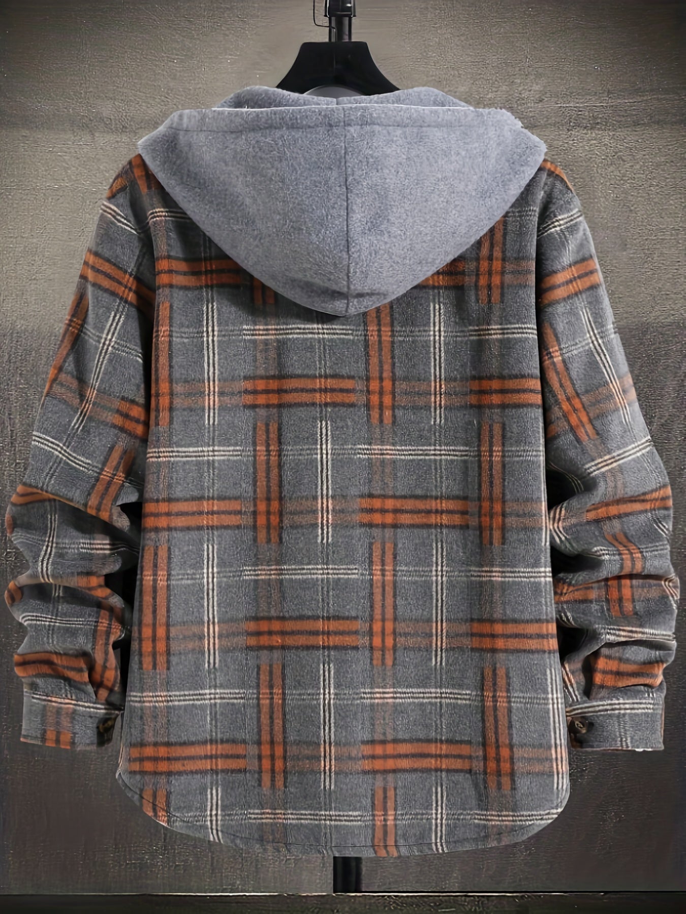 BLAKE | Men's Plaid Long Sleeve Hooded Jacket